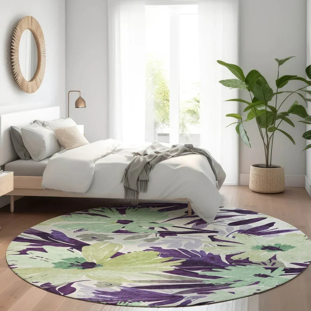 Loopra Purple Washable Indoor - Outdoor Rug - LOOMLAN - LOOMLAN Rugs - Outdoor Rugs