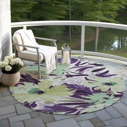 Loopra Purple Washable Indoor - Outdoor Rug - LOOMLAN - LOOMLAN Rugs - Outdoor Rugs