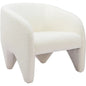 Lopta Wood White Armless Accent Chair - LOOMLAN - Zuo Modern - Club Chairs