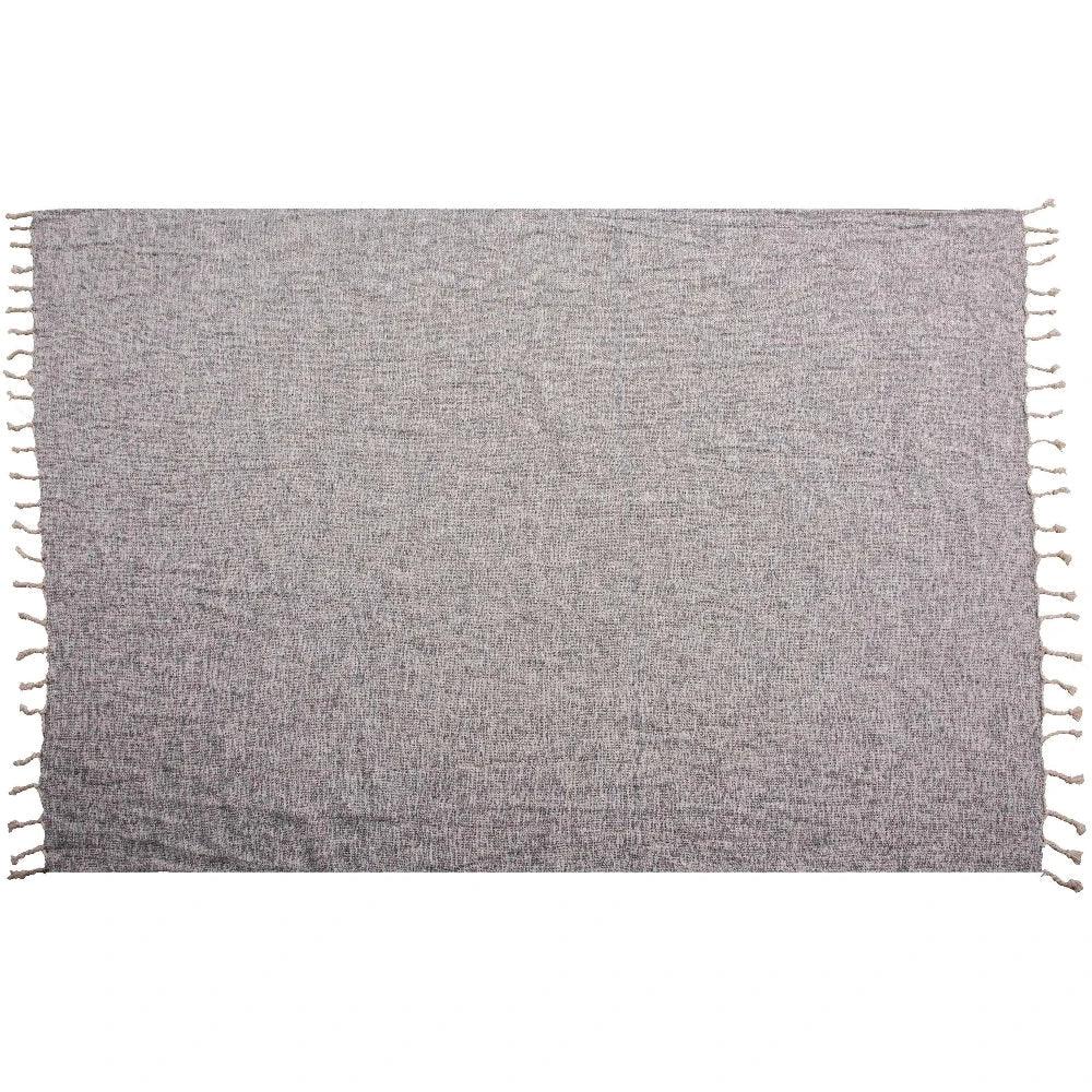 Lora Grey Throw Blanket - LOOMLAN - LOOMLAN - Throw Blankets