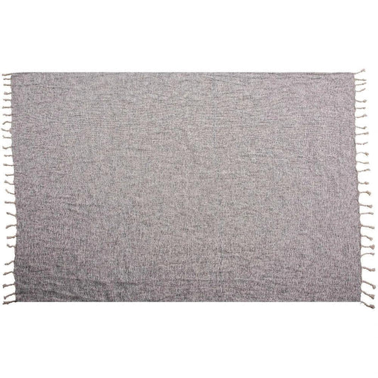Lora Grey Throw Blanket - LOOMLAN - LOOMLAN - Throw Blankets