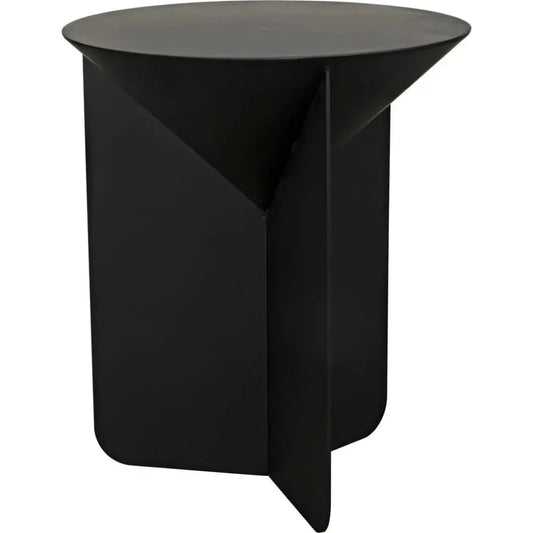 Lora Side Table, Black Steel - LOOMLAN - Noir - Side Tables