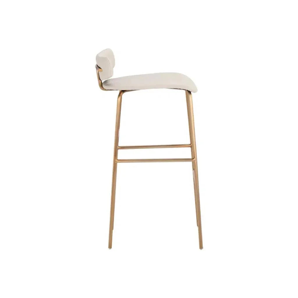 Lorelei Leather Barstool - LOOMLAN - SUNPAN - Bar Stools