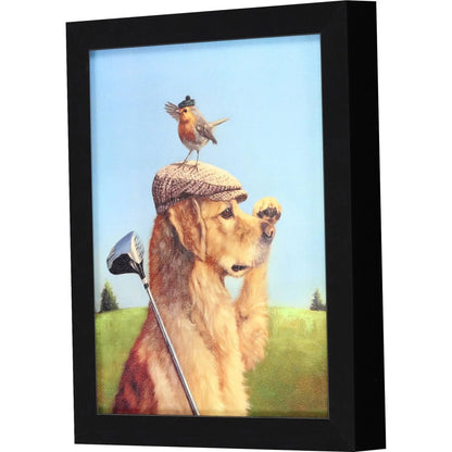 Lost Ball Red Framed Wall Art