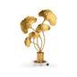 Lotus Accent Gold Crystal Base Sculpture - LOOMLAN - Chelsea House - Statues & Sculptures