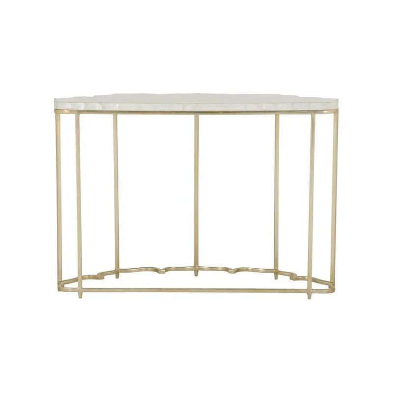 Lotus Flower Metalic Gold Based Console Table - LOOMLAN - Chelsea House - Console Tables