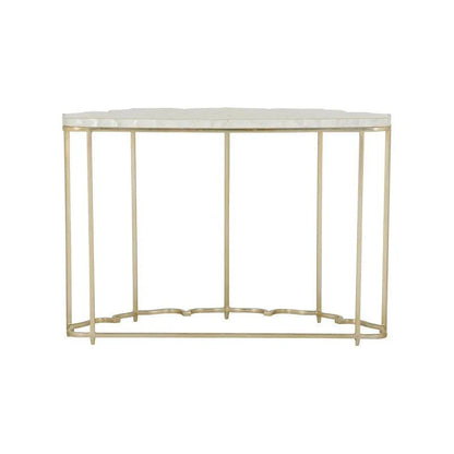 Lotus Flower Metalic Gold Based Console Table - LOOMLAN - Chelsea House - Console Tables
