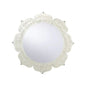 Lotus Flower Shaped White Wall Mirror - LOOMLAN - Chelsea House - Wall Mirrors