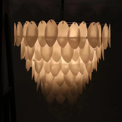Lotus Glass Petals Chandelier