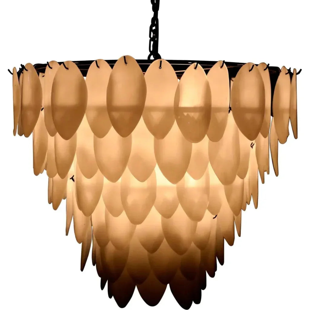 Lotus Glass Petals Chandelier