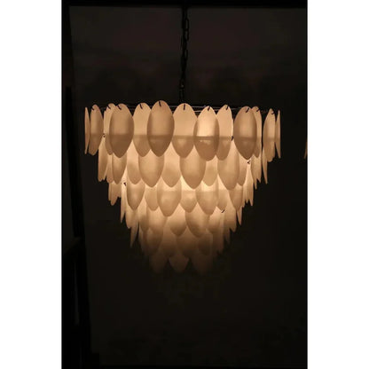 Lotus Glass Petals Chandelier