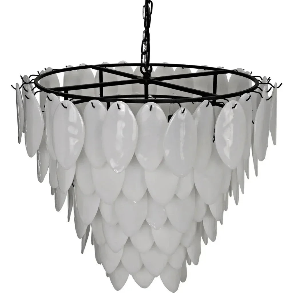 Lotus Glass Petals Chandelier