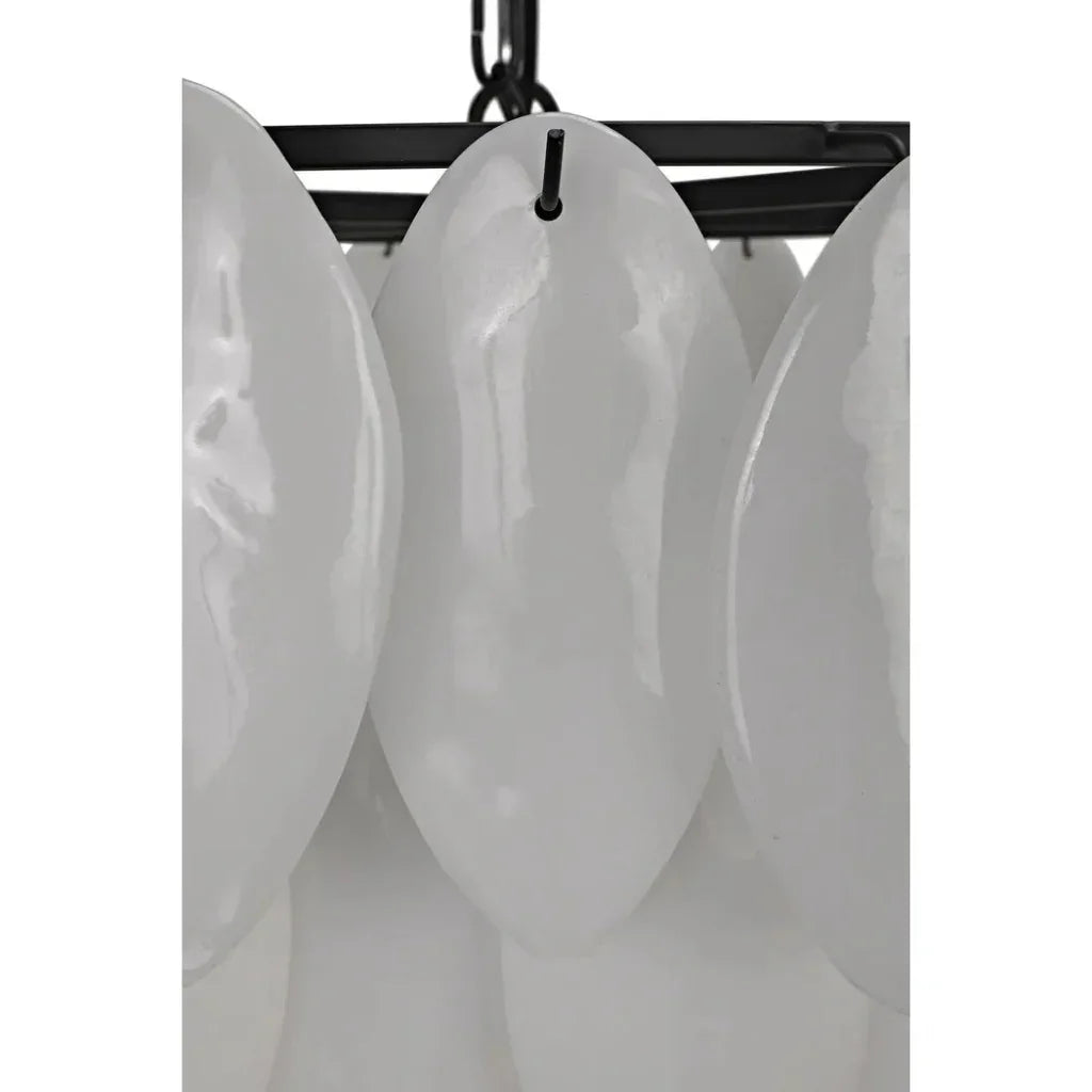 Lotus Glass Petals Chandelier