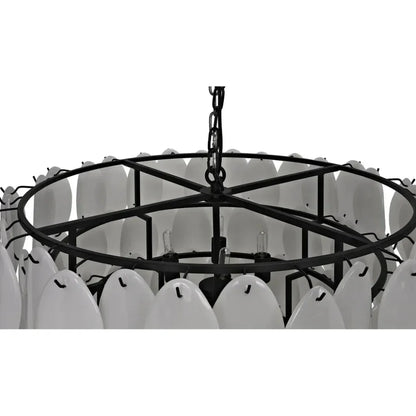 Lotus Glass Petals Chandelier