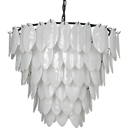 Lotus Glass Petals Chandelier