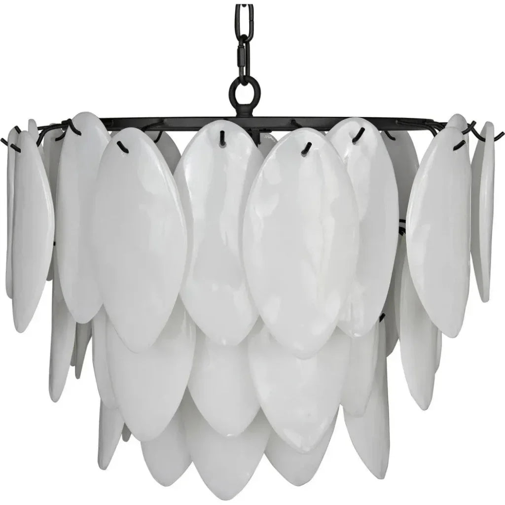 Lotus Glass Petals Chandelier