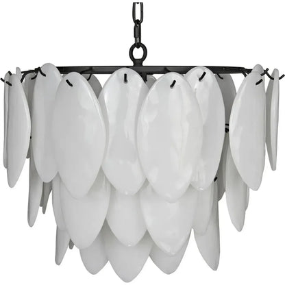 Lotus Glass Petals Chandelier