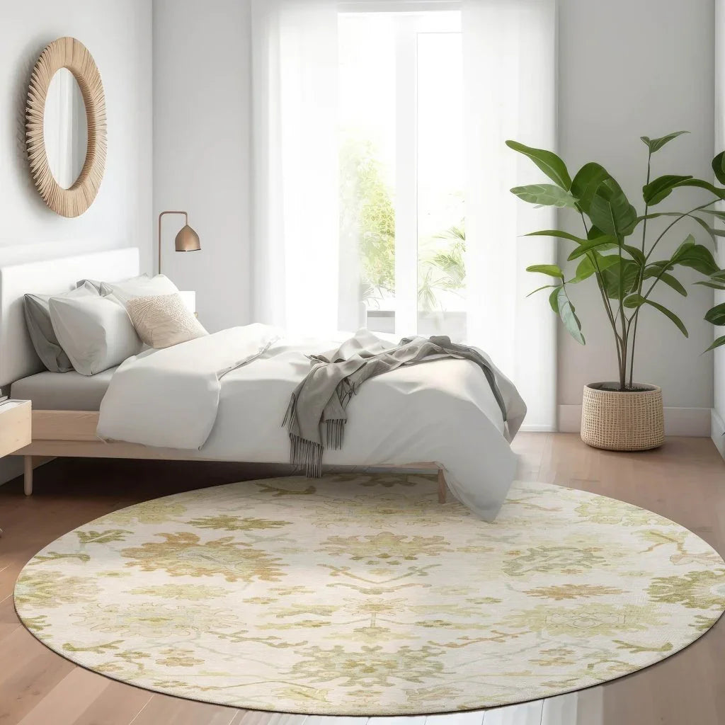 Louis Ivory Washable Indoor - Outdoor Rug - LOOMLAN - LOOMLAN Rugs - Outdoor Rugs