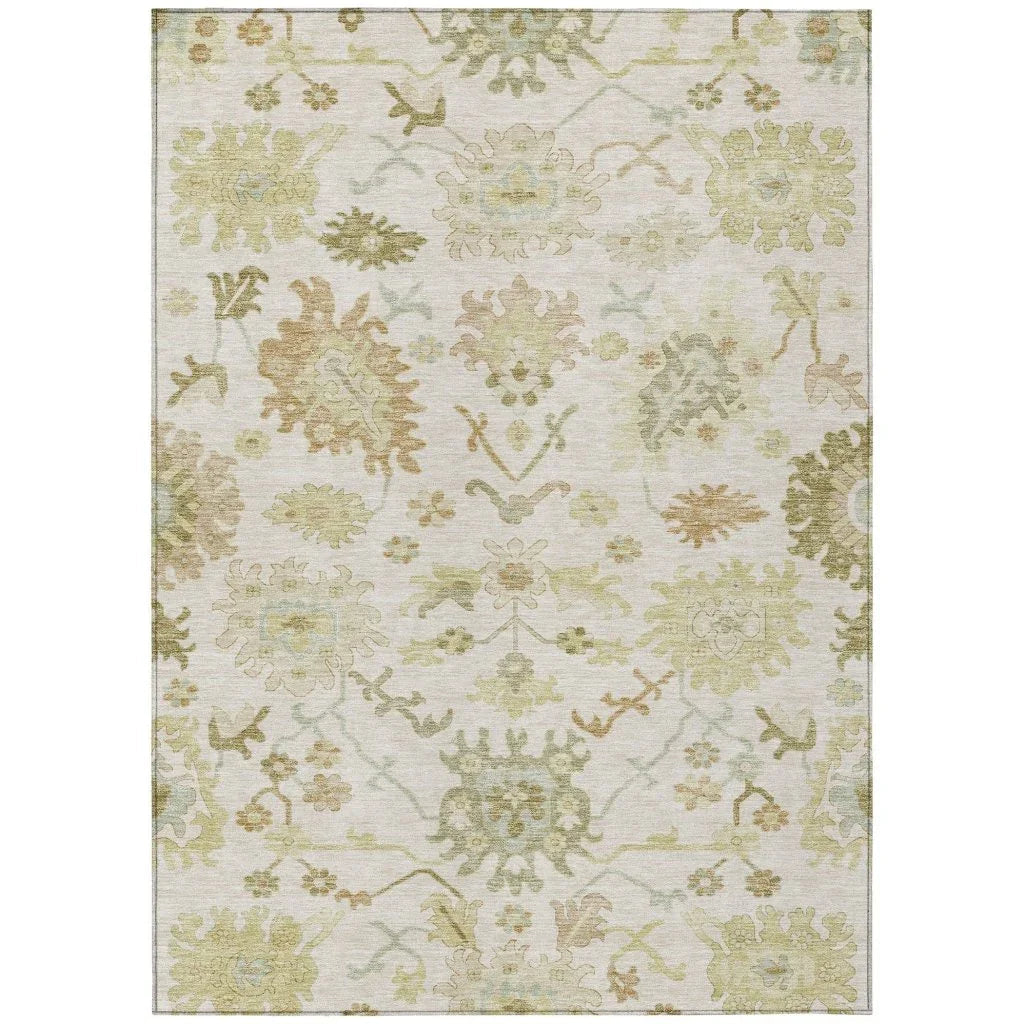 Louis Ivory Washable Indoor - Outdoor Rug - LOOMLAN - LOOMLAN Rugs - Outdoor Rugs