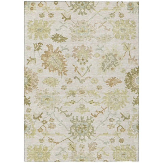 Louis Ivory Washable Indoor - Outdoor Rug - LOOMLAN - LOOMLAN Rugs - Outdoor Rugs