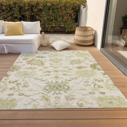 Louis Ivory Washable Indoor - Outdoor Rug - LOOMLAN - LOOMLAN Rugs - Outdoor Rugs
