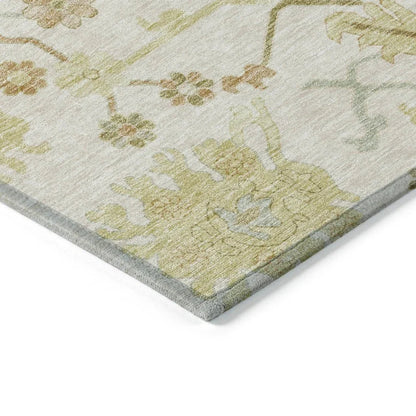 Louis Ivory Washable Indoor - Outdoor Rug - LOOMLAN - LOOMLAN Rugs - Outdoor Rugs