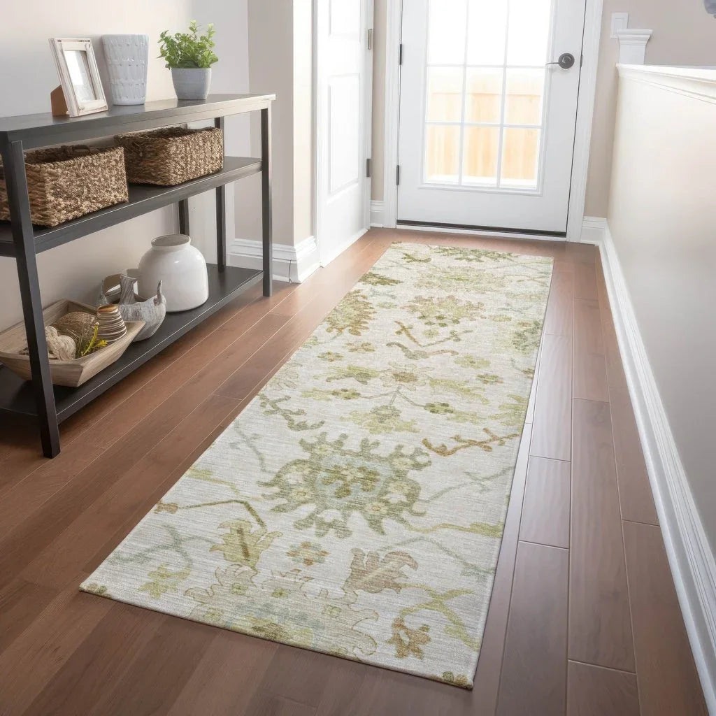Louis Ivory Washable Indoor - Outdoor Rug - LOOMLAN - LOOMLAN Rugs - Outdoor Rugs