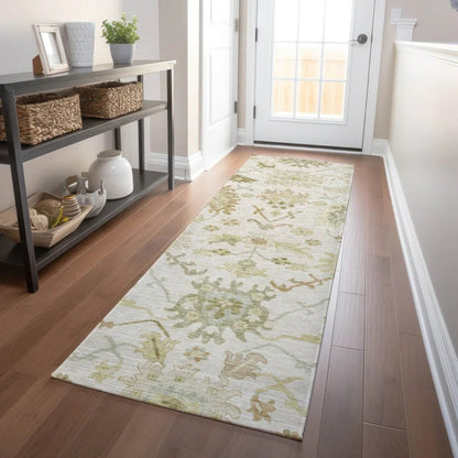 Louis Ivory Washable Indoor - Outdoor Rug - LOOMLAN - LOOMLAN Rugs - Outdoor Rugs