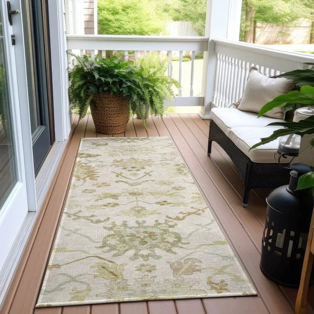 Louis Ivory Washable Indoor - Outdoor Rug - LOOMLAN - LOOMLAN Rugs - Outdoor Rugs