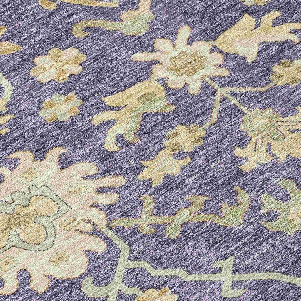Louis Purple Washable Indoor - Outdoor Rug - LOOMLAN - LOOMLAN Rugs - Outdoor Rugs