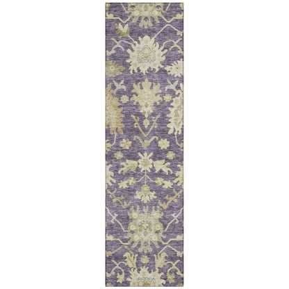 Louis Purple Washable Indoor - Outdoor Rug - LOOMLAN - LOOMLAN Rugs - Outdoor Rugs