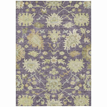 Louis Purple Washable Indoor - Outdoor Rug - LOOMLAN - LOOMLAN Rugs - Outdoor Rugs