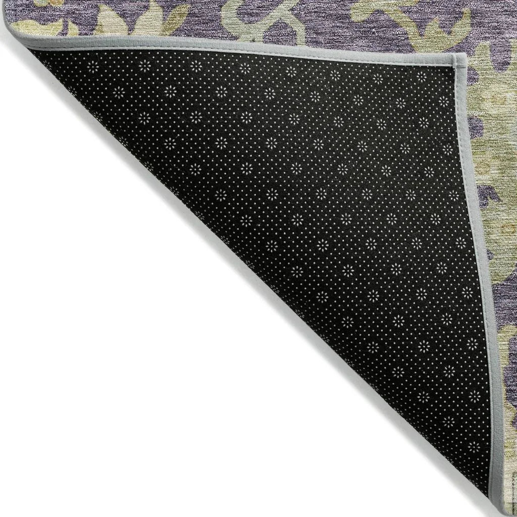 Louis Purple Washable Indoor - Outdoor Rug - LOOMLAN - LOOMLAN Rugs - Outdoor Rugs