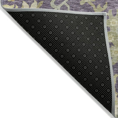 Louis Purple Washable Indoor - Outdoor Rug - LOOMLAN - LOOMLAN Rugs - Outdoor Rugs