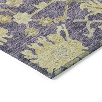 Louis Purple Washable Indoor - Outdoor Rug - LOOMLAN - LOOMLAN Rugs - Outdoor Rugs