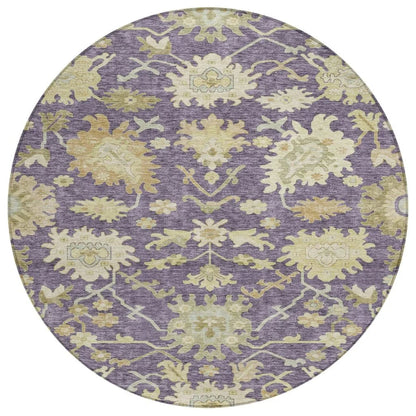 Louis Purple Washable Indoor - Outdoor Rug - LOOMLAN - LOOMLAN Rugs - Outdoor Rugs