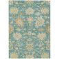 Louis Teal Washable Indoor - Outdoor Rug - LOOMLAN - LOOMLAN Rugs - Outdoor Rugs