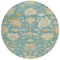 Louis Teal Washable Indoor - Outdoor Rug - LOOMLAN - LOOMLAN Rugs - Outdoor Rugs
