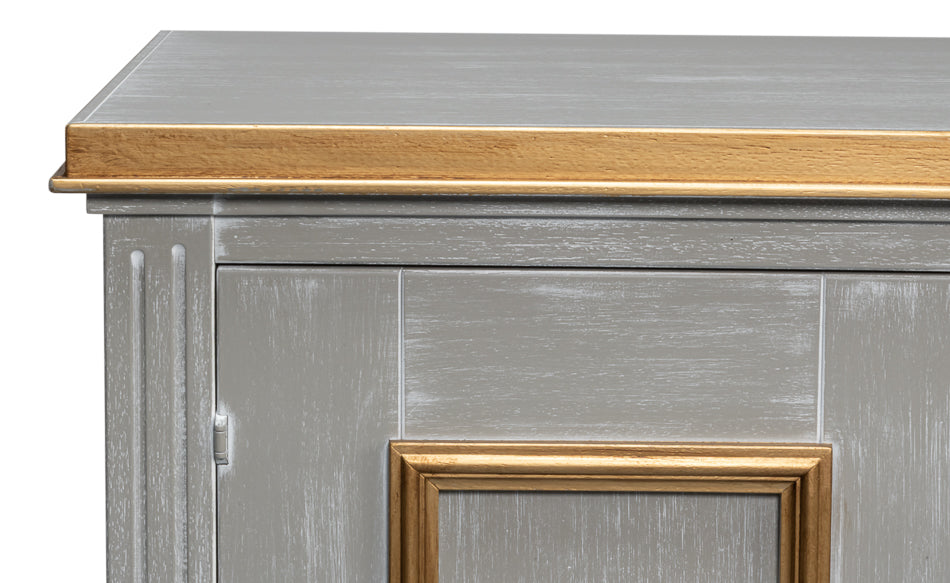 Louis XVI Three Doors Wood Sideboard