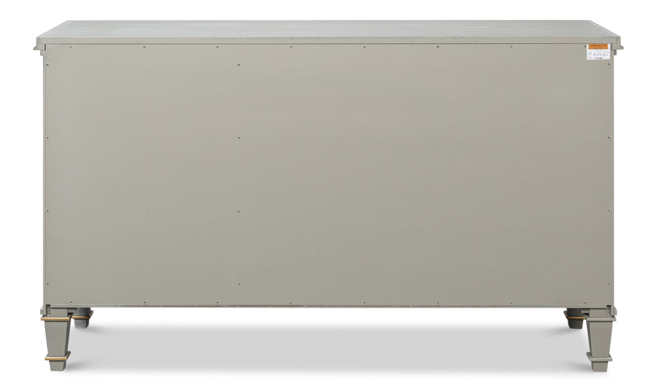 Louis XVI Three Doors Wood Sideboard