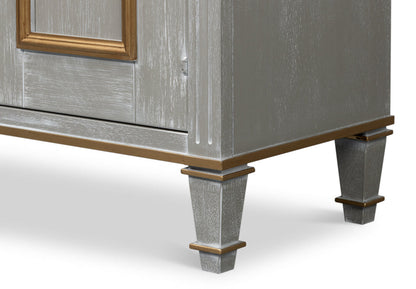 Louis XVI Three Doors Wood Sideboard