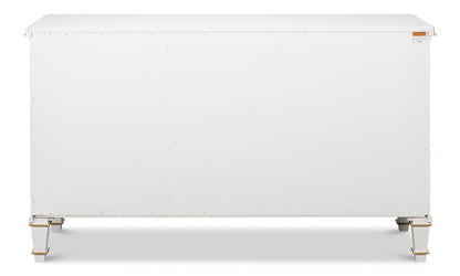 Louis XVI Three Doors Wood Sideboard