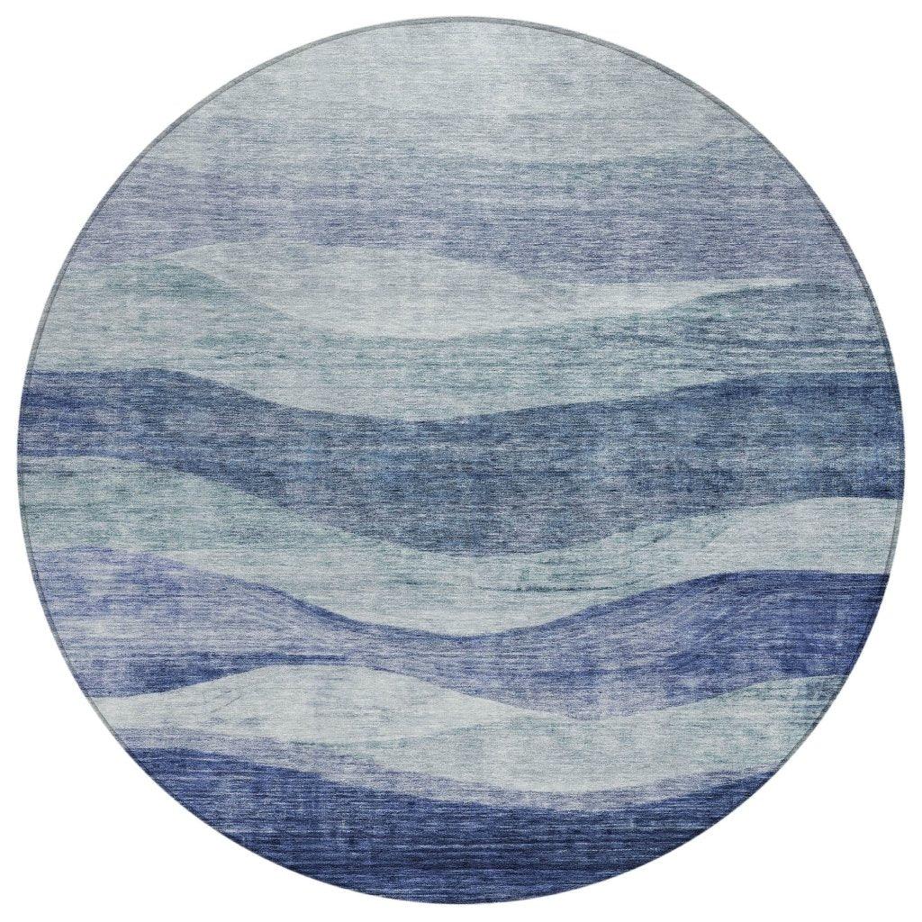 Louisa Blue Washable Indoor - Outdoor Rug - LOOMLAN - LOOMLAN Rugs - Outdoor Rugs