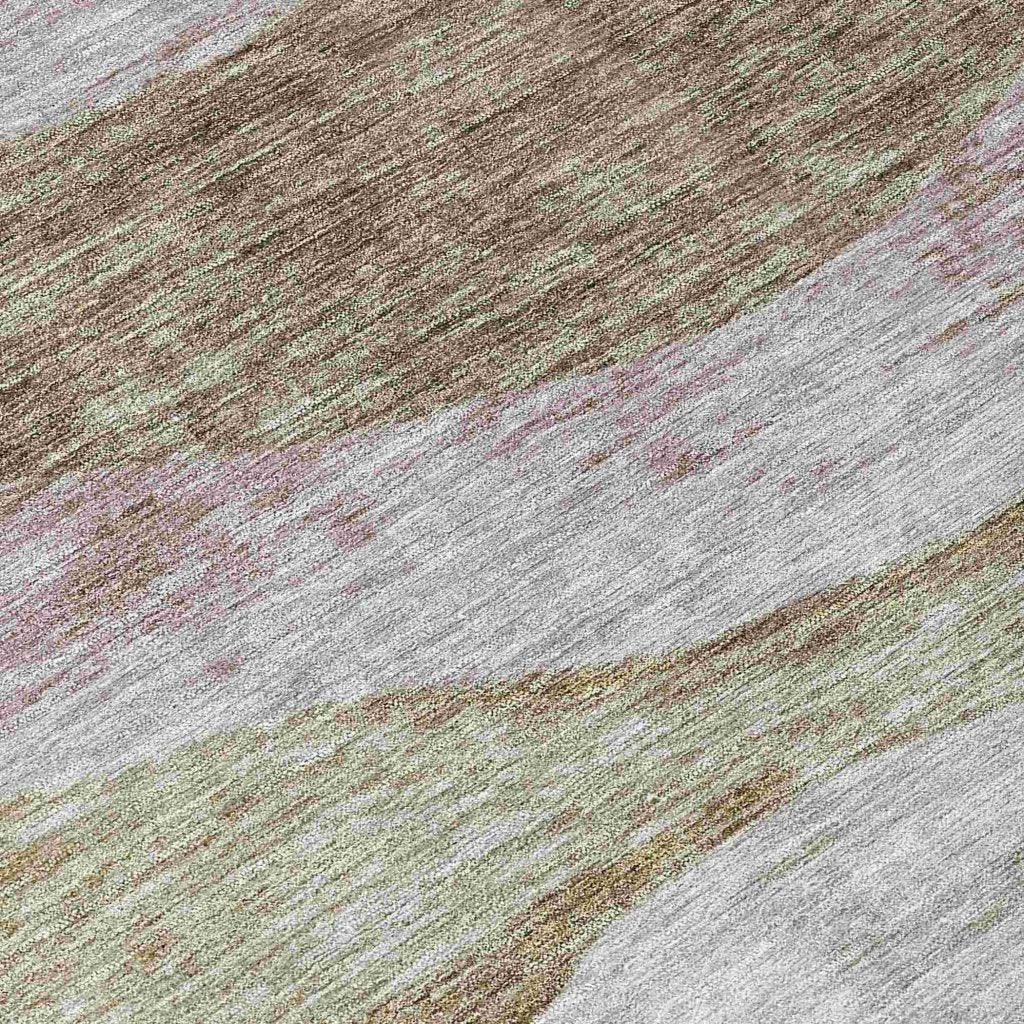 Louisa Brown Washable Indoor - Outdoor Rug - LOOMLAN - LOOMLAN Rugs - Outdoor Rugs