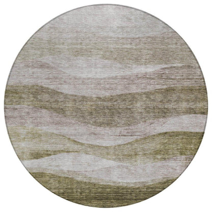 Louisa Brown Washable Indoor - Outdoor Rug - LOOMLAN - LOOMLAN Rugs - Outdoor Rugs