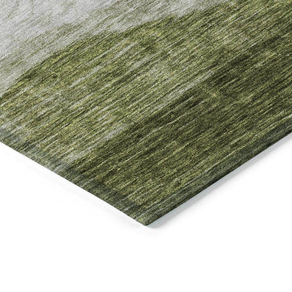 Louisa Green Washable Indoor - Outdoor Rug - LOOMLAN - LOOMLAN Rugs - Outdoor Rugs