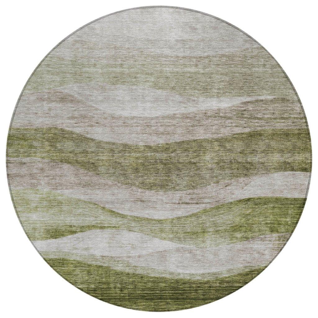 Louisa Green Washable Indoor - Outdoor Rug - LOOMLAN - LOOMLAN Rugs - Outdoor Rugs