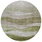 Louisa Green Washable Indoor - Outdoor Rug - LOOMLAN - LOOMLAN Rugs - Outdoor Rugs
