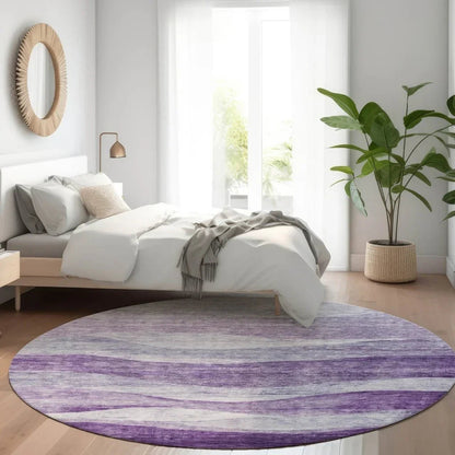 Louisa Purple Washable Indoor - Outdoor Rug - LOOMLAN - LOOMLAN Rugs - Outdoor Rugs