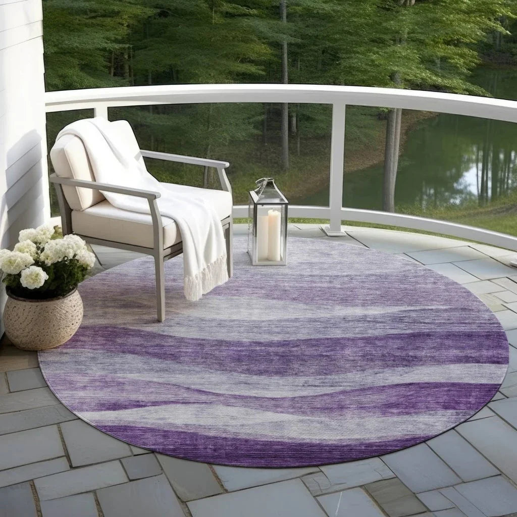 Louisa Purple Washable Indoor - Outdoor Rug - LOOMLAN - LOOMLAN Rugs - Outdoor Rugs